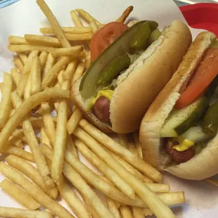 two hot dog special