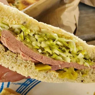 Liverwurst sandwich