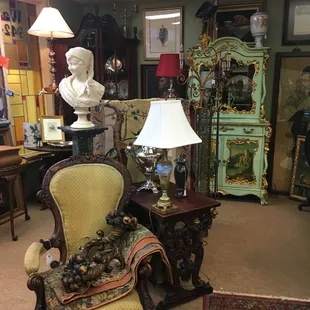 Mr. Matthew Van Zant's booth at the Antique Coop