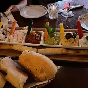 Meze appetizer platter