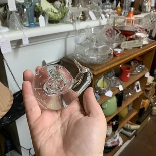 Glass snail paperweight
