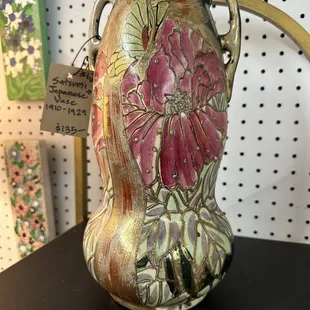 Japanese vase, $135.