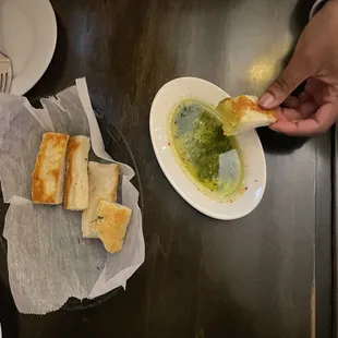 Bread and olive oil