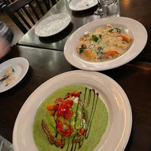 Good Eggplant Rollatine &amp; Seafood Risotto. 10-4-21