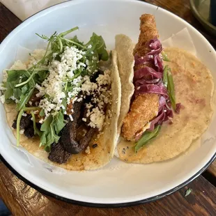 Skirt steak and fish taco. Yummy!