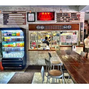 Inside Antique Taco 1000 W 35th St, Chicago, IL  Tacos Burritos Quesadilla Salads Beers Drinks Margaritas .Fast &amp; Nice.Patios .Cool!