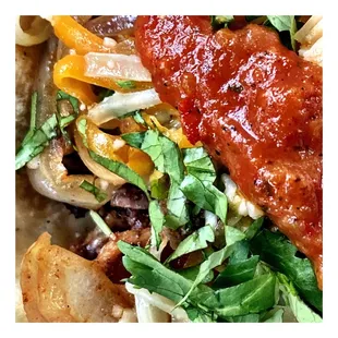 Smoked Brisket Taco @ Antique Taco. Chicago, IL  Tacos Burritos Quesadilla Salads Beers Drinks Margaritas .Fast &amp; Nice.Patios .Cool!