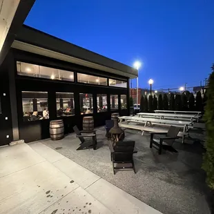 Outside
