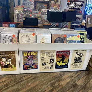 Huge record area for the vinyl freaks. Haha