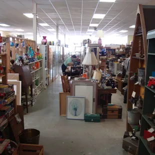 Looking towards the front windows from the far back.