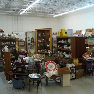 The far back (west) area.