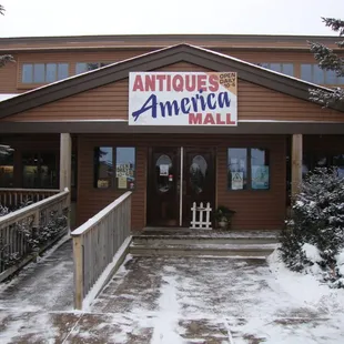 Main sign, front entry.