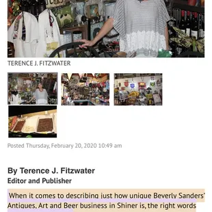 A wonderful clip from an article that Terry Fitzwater wrote, may he rest in peace...