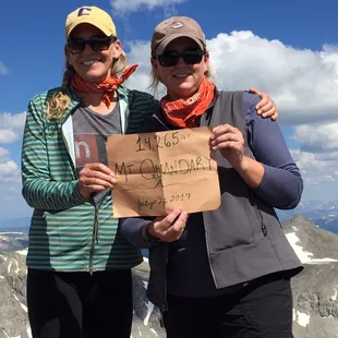 My daughter, Lauren, and her best friend summit Mt Quandry!  2017