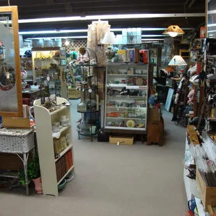 A view across the basement.