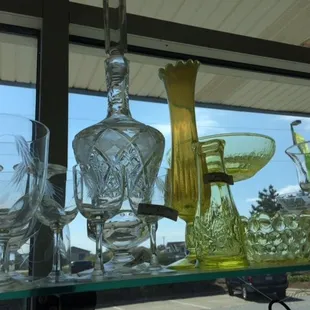 Extravaganza of glassware........