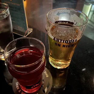 Beer and Concord Grape seltzer from Seventh Son