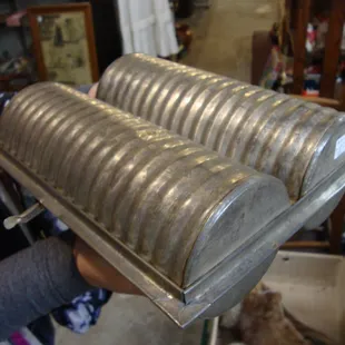 A large antique bread or cookie baking mold - interesting!