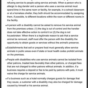 ADA Guidelines for Service Animals