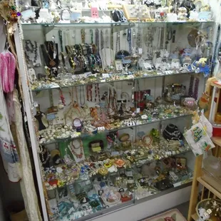 I found the mother load of costume jewelry in one of the vendor areas!