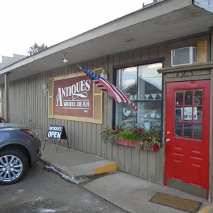 Outside of the building, view looking southwest.
