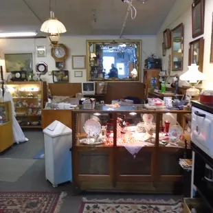 Main desk, customer service, checkout area - cookies &amp; coffee on the right!