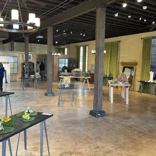 Sculpture work in the main event space