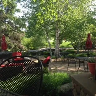 Outdoor patio seating was lovely.