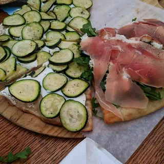 Zucchini, Ricotta, and lemon zest 12"