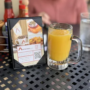 Fresh orange juice