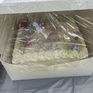 Customized Cake for a 90th birthday party!