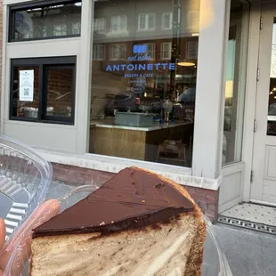 Cappuccino Cheesecake slice