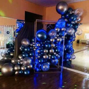 New backdrop frame. Lights change colors