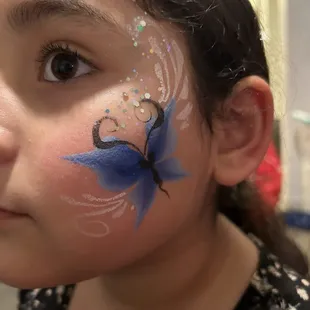 Butterfly with glitter