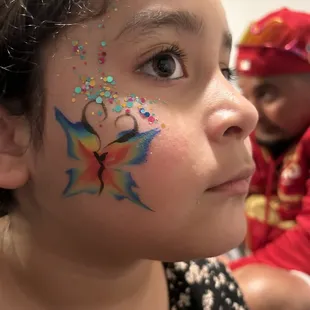 Butterfly with glitter