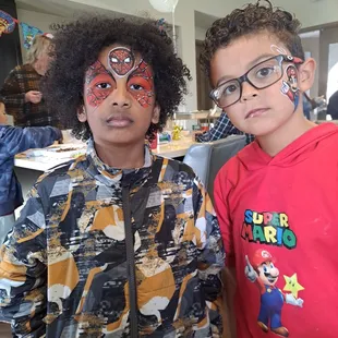 Spider man and super Mario