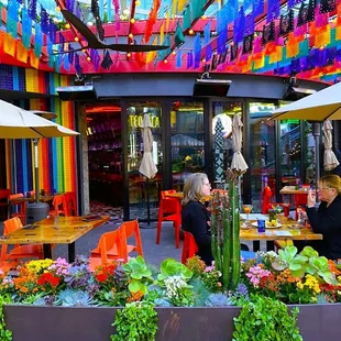 Eat inside or out. I imagine this is a magical outdoor space at night with City Walk vibing all around you.