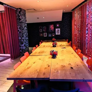 Large group tables at Antojitos Cocina Mexican restaurant at City Walk.