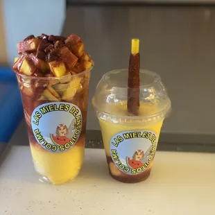 two cups of juice