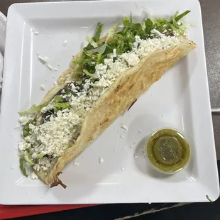 Cabeza quesadilla. 2$ more for cabeza