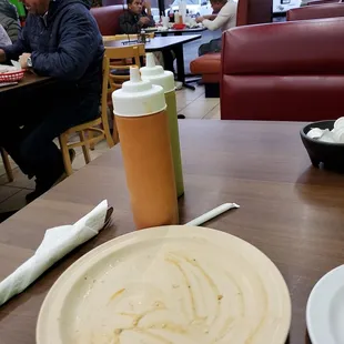 My clean plate after devouring a chicken sope