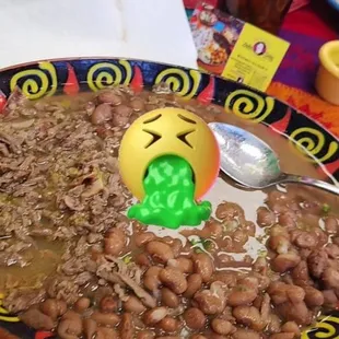 Dog food with a side of beans!