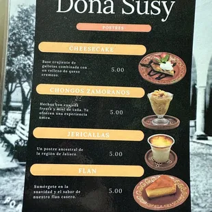 the menu