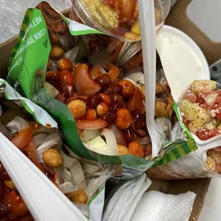 Tostilocos,gaspacho,mangonada,esquite