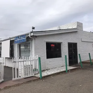 Side view of the building