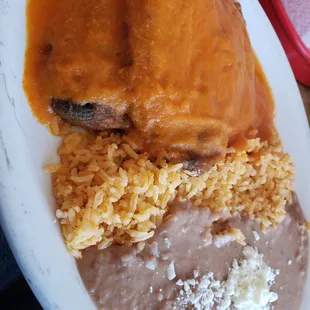 Chile relleno plate