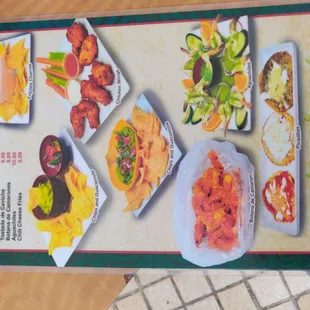 a menu for a mexican restaurant