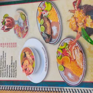 a menu for a mexican restaurant