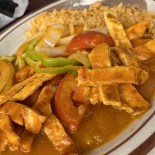 Chicken fajitas