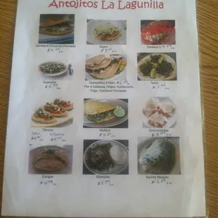 takeout menu